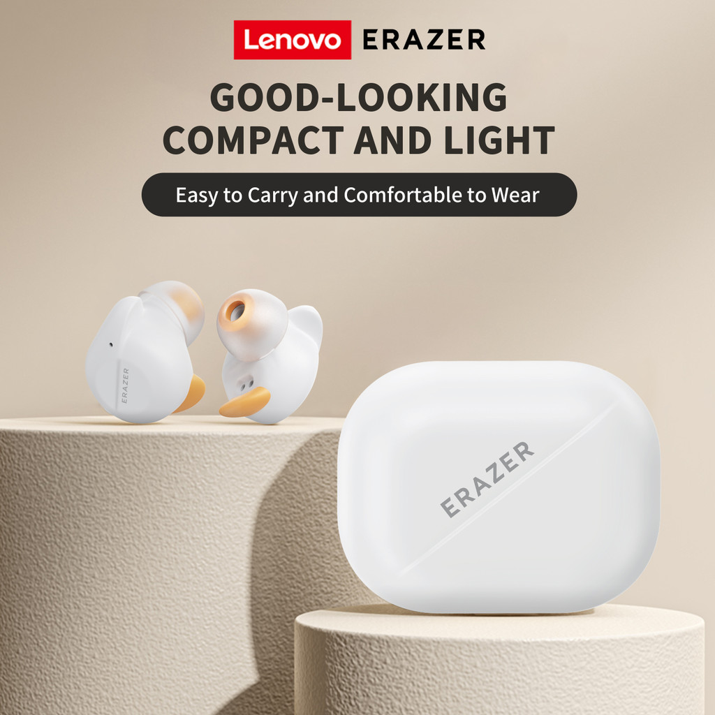หูฟัง ERAZER Lenovo XT92 Pro หูฟังบลูทูธ In-Ear หูฟังนอนหลับ อายุการใช้งานแบตเตอรี่ที่ยาวนานเป็นพิเศษ เวลาแฝงต่ำ หูฟังไร้สาย