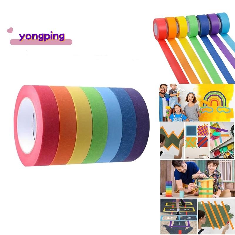 เทปกาวสี,สีจิตรกรเทปสําหรับศิลปะและงานฝีมือ,เทปลง,เทปคราฟเทปกระดาษเทปหลากสี