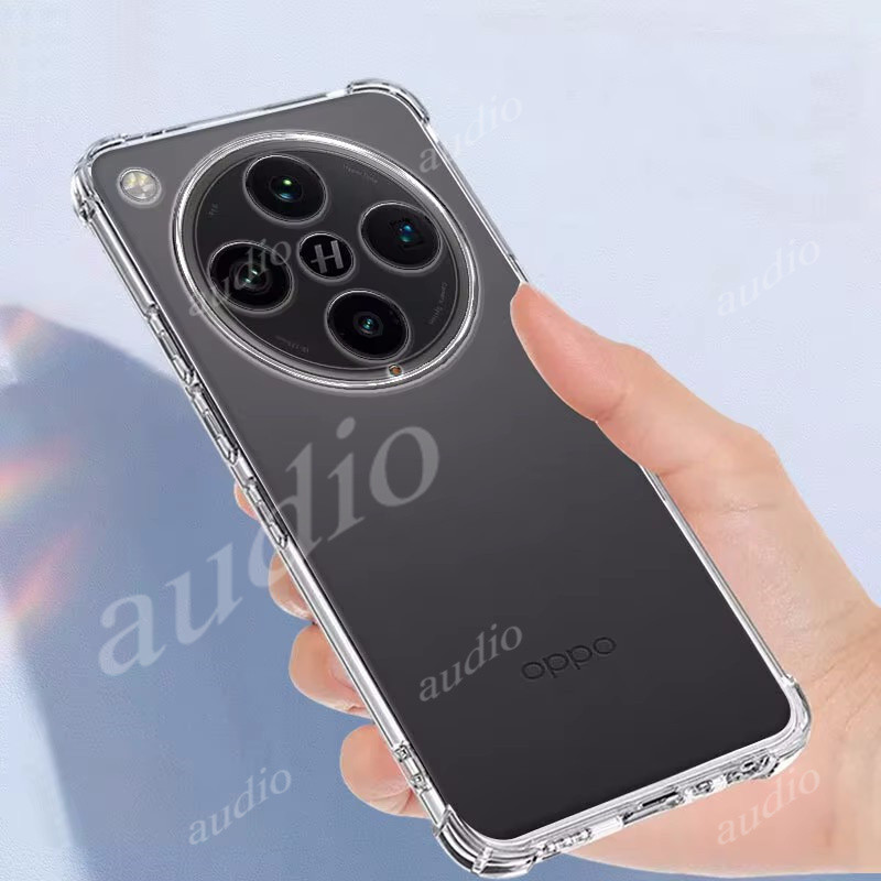 Oppo Find X8 Pro 5Gกันกระแทกสี่มุมAnti-Falling Soft TPUสําหรับOppo FindX8 Pro 5G 2024 ซิลิโคนนุ่มโปร่งใสป้องกันโทรศัพท์ฝาหลังสําหรับOppo Find X8Pro 5G Coque
