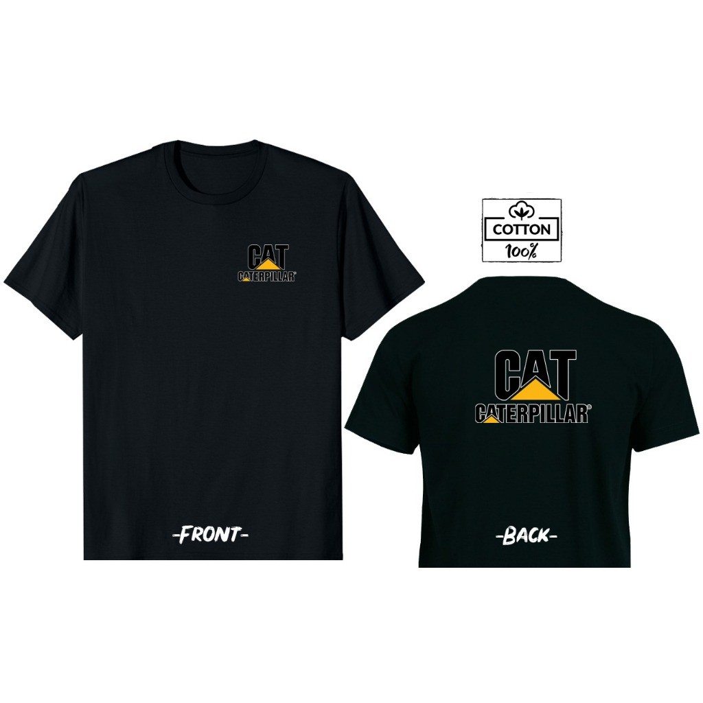 Fashion เสื้อยืด RACING เสื้อซิ่ง [COTTON 100%] [CAT CATERPILLAR]เสื้อยืดคุณภาพสูง