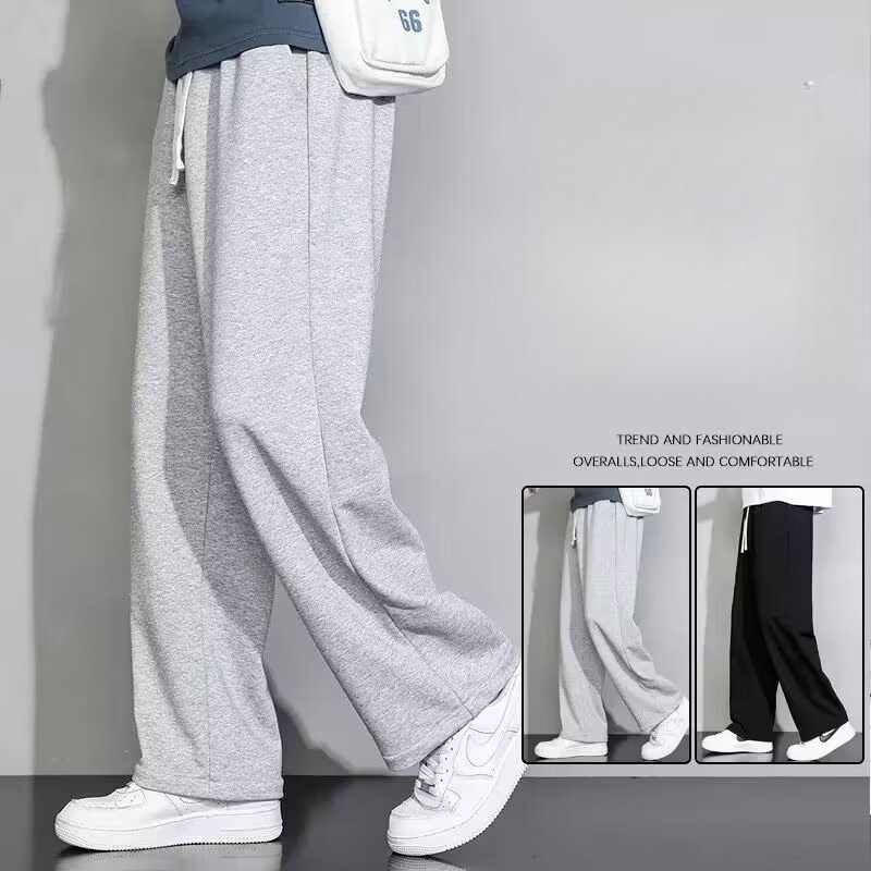 ใหม่ในช่วงฤดูร้อนของผู้ชายเวอร์ชั่นเกาหลีบางเอวสูง drawstring ระบายอากาศตรงกางเกงขายาวแห้งเร็ว