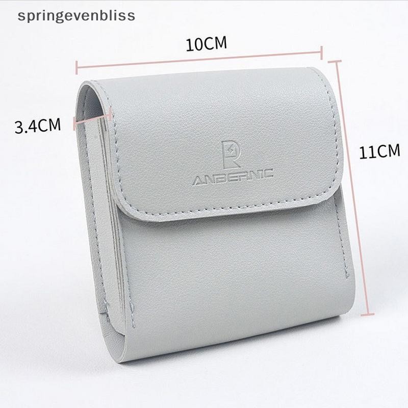 Springevenbliss เกมคอนโซลกระเป๋าเก็บสําหรับ ANBERNIC RG35XXSP คลาสสิกพับ Clam คอนโซลมือถือกระเป๋าเก็บ PU หนังกระเป๋า Springevenbliss