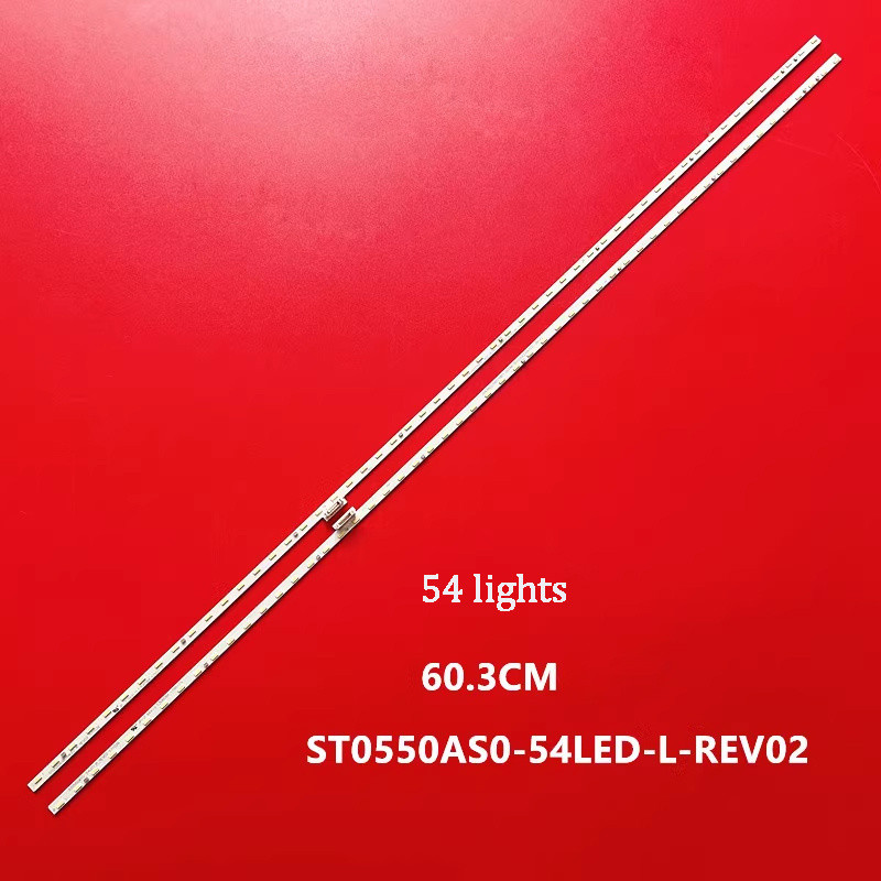 2 PCs LED backlight strip สําหรับ Sony KD-55X8500F st0550aw5_54led_r_rev00_1801 KD-55X8566F