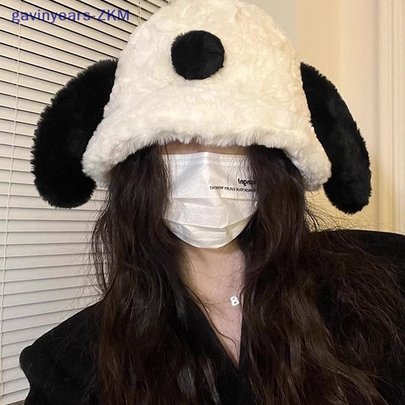 [gavinyears] แฟชั่นผู้หญิงหมวกผู้หญิงน่ารักหูใหญ่สุนัขฤดูหนาวที่อบอุ่นนุ่มสาว Beanies หมวกกลางแจ้ง [TH]