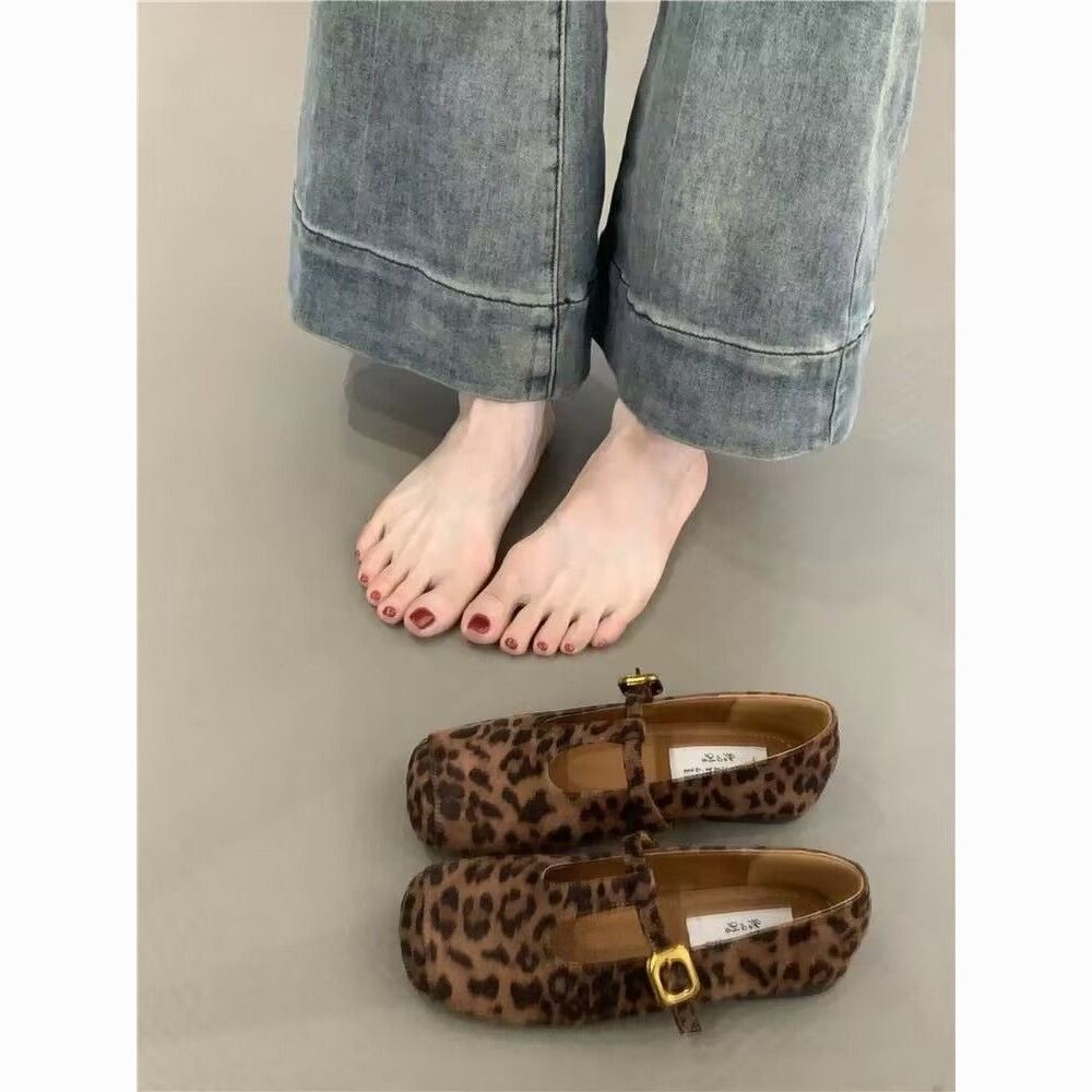 รองเท้าส้นแบน Soft Sole Boat Shoes แฟชั่นฤดูร้อน Soft Sole สวมใส่ด้านนอก