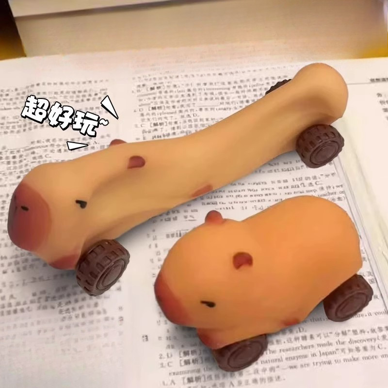 Decompression Capybara Pinch รถของเล่นของขวัญตลก Quick Rebound นุ่มน่ารักบีบของเล่นน่ารักความเครียดบรรเทาเด็ก