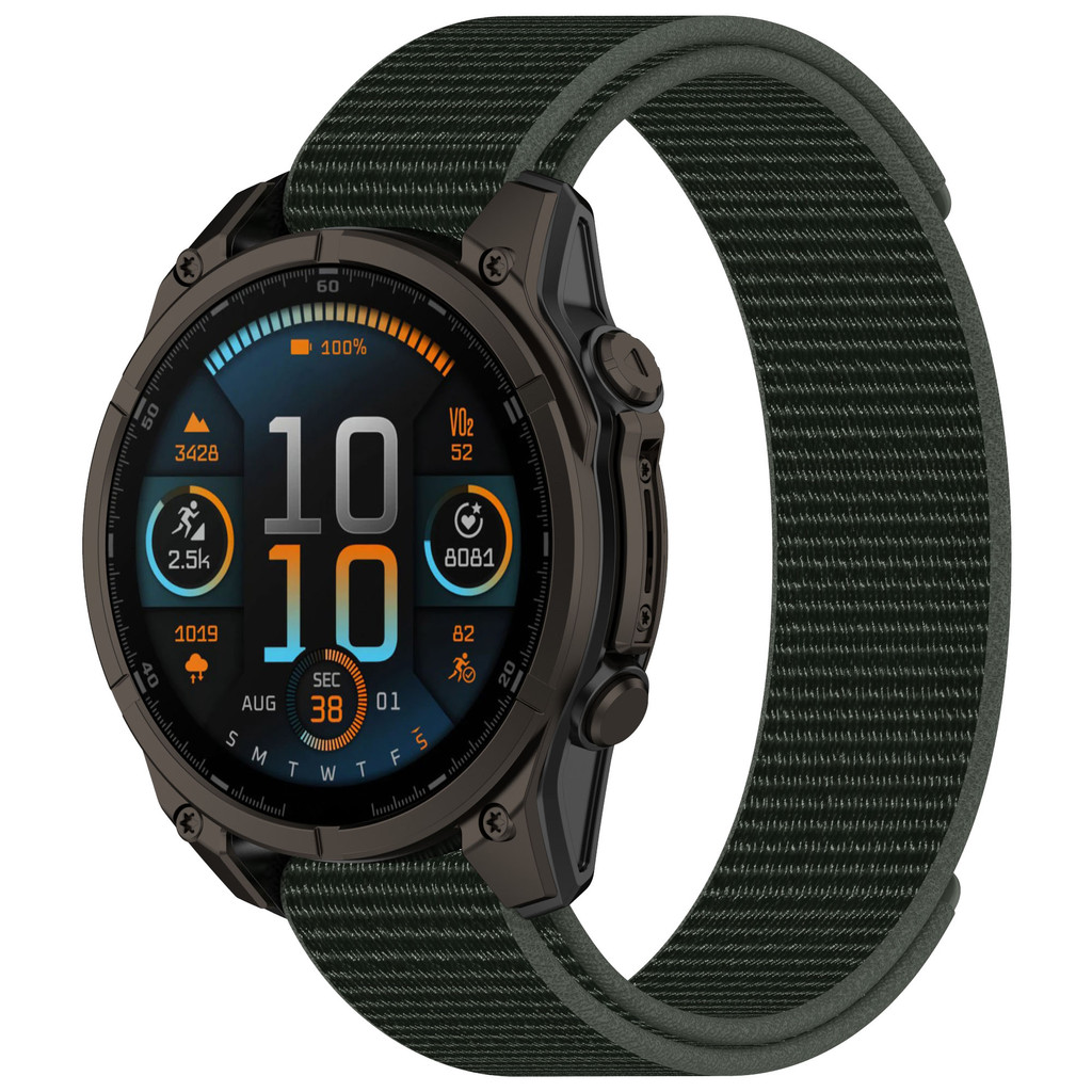 สายรัดไนลอนสําหรับผู้เบิกทาง Garmin 935 945 955 965 745 Fenix 8765 7X 6X 5S 6S 7S GPS Pro Plus Instinct 2 2S 2X Quick สมาร์ทวอท์ช