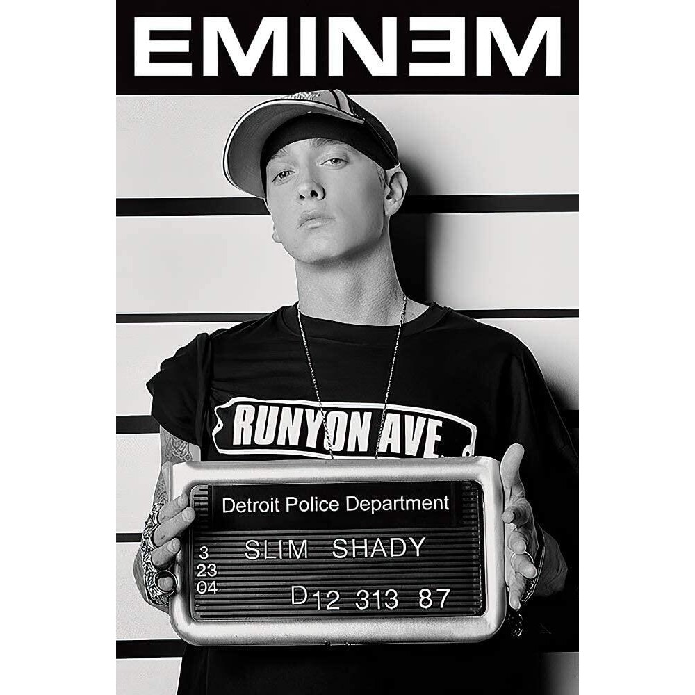 Eminem MusicPersonality โปสเตอร์ Mugshot ขนาด