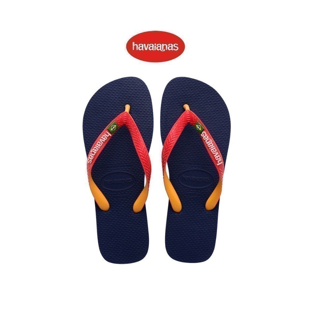 HAVAIANAS รองเท้าแตะ Brasil Mix Flip Flops NAVY / RED RUBY 41232065603U_H3BLXX