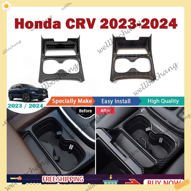 Honda crv 2023/2024 crv G6 ฝาครอบรถถ้วยผู้ถือรถคอนโซลกลางผู้ถือแก้วน้ําวัสดุ ABS crv อุปกรณ์ crv 202