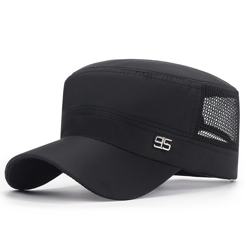 Ymilitary cap flat top hat men's baseball hat spring summer men's outdoor sunshade mesh hat