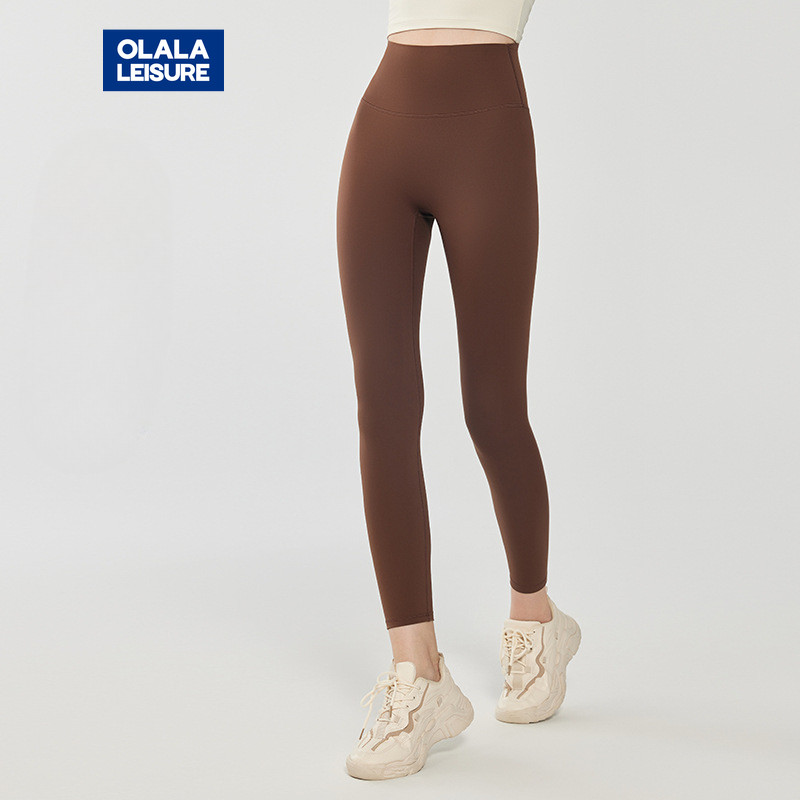 Sports Pants Yoga Leggings High Waist Thin Fleece Lined
