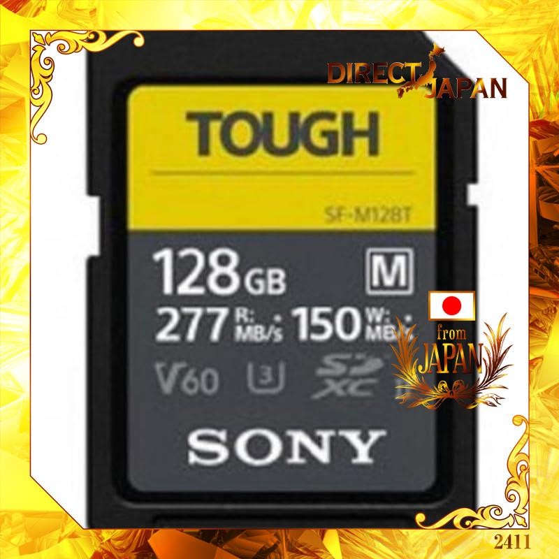 128GB SDXC card, SD card tough specifications, SONY UHS-II Tough M series, Class 10 UHS-II U3 V60 4K