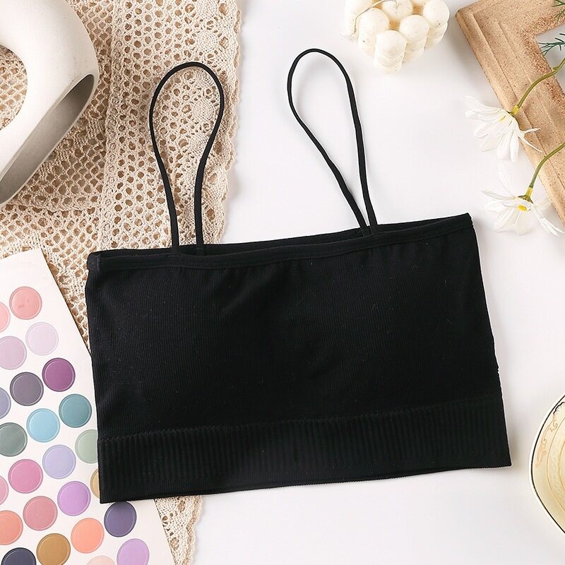 เสื้อครอปสายเดี่ยว มีฟองน้ำในตัว มีให้เลือกทั้งหมด 4 สี *พร้อมส่ง* ราคา ถูกที่สุด ดีลบีเคเค แกลเลอรีภาพที่ 7