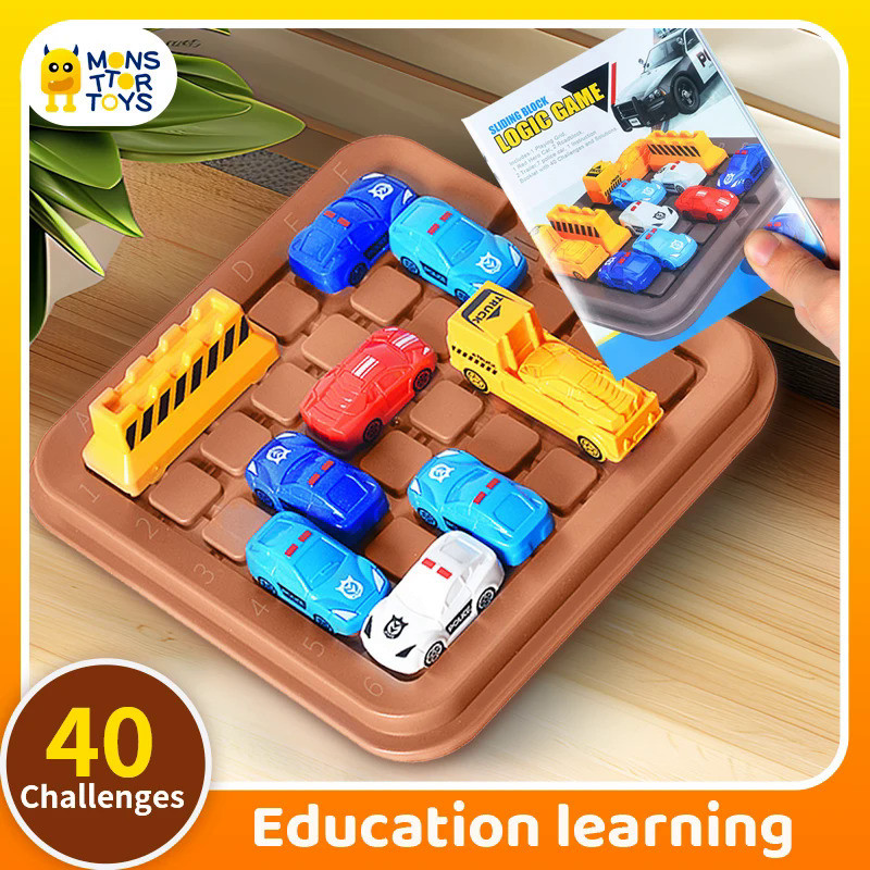 Children's Educational Toys Vehicle Movement Games IQ Puzzle Board Game Montessori Logical Thinking 