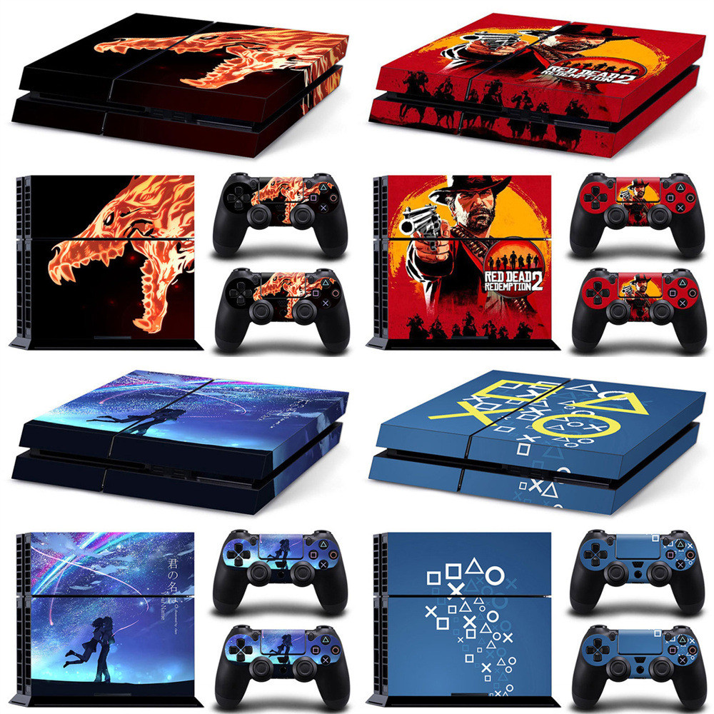 Maxzone PS4 เกมคอนโซลสติกเกอร์ป้องกัน Red Dead Redemption 2 สติกเกอร์สติกเกอร์ผิว