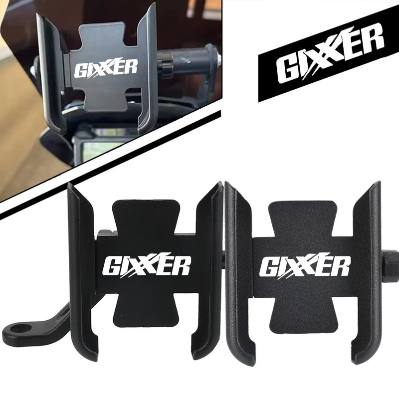 รถจักรยานยนต์Handlebarกระจกโทรศัพท์มือถือผู้ถือGPSสําหรับ SUZUKI GIXXER150 GIXXER 250SF 250 155 150S
