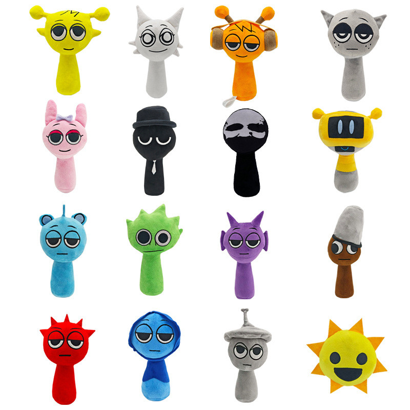 【24-hour shipping】 Sprunki Incredibox Sprunki ตุ๊กตา Plush ของเล่น sprunki ของเล่นตุ๊กตาของขวัญคริสต์มาสสําหรับเด็ก