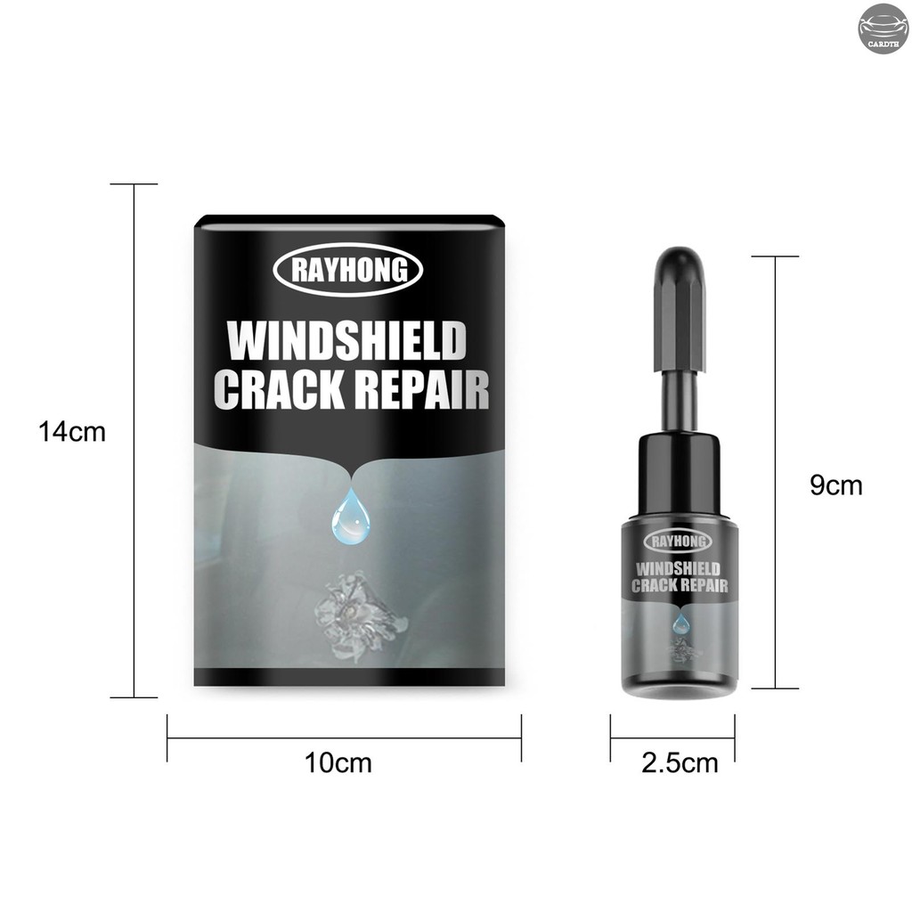 Rayhong 20ml กระจก Crack คืนเรซินของเหลวเติมรอยขีดข่วนความเสียหายอย่างมืออาชีพคืนรอยแตก