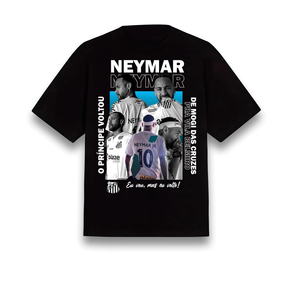 เสื้อพื้นเมืองเนย์มาร์ - NEYMAR เสื้อยืดแขนสั้นลายดาวฟุตบอลชาย Men T-shirt