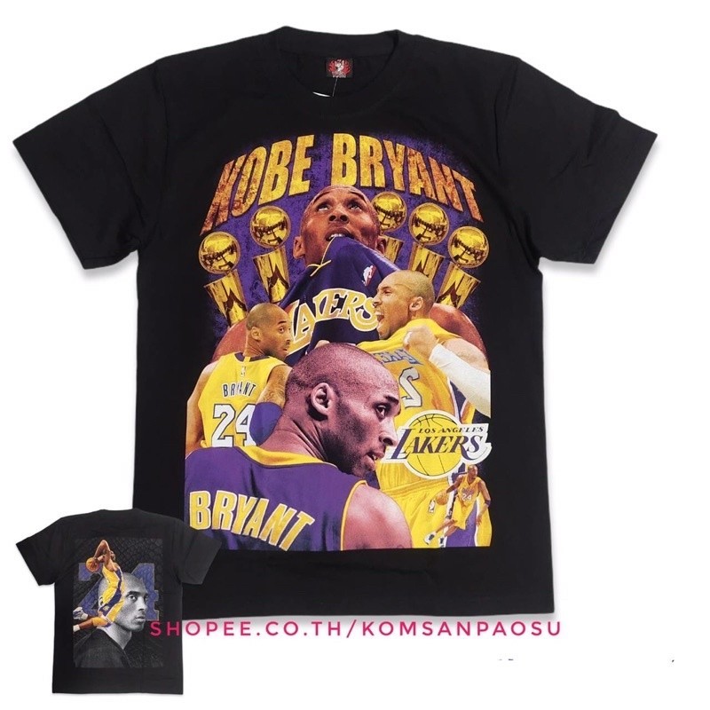 [100% Cotton] เสื้อยืด Kobe bryant เสื้อ Kobe bryant บาสเกตบอล t-shirt เสื้อไซส์ยุโรป