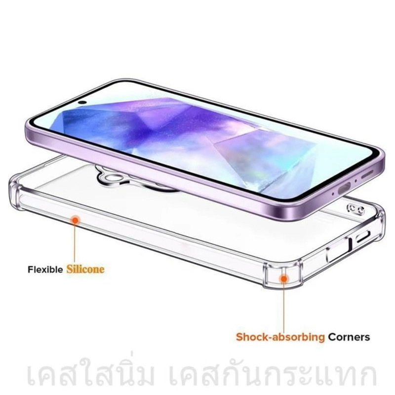 เคสใส เคสกันกระแทก เคสซิลิ โคนสำหรับ Samsung Galaxy A56 5G A36 A26 5G A06 5G A16 A55 S24FE S25 S25Plus S25Ultra A06 A35 - รูปที่ 4