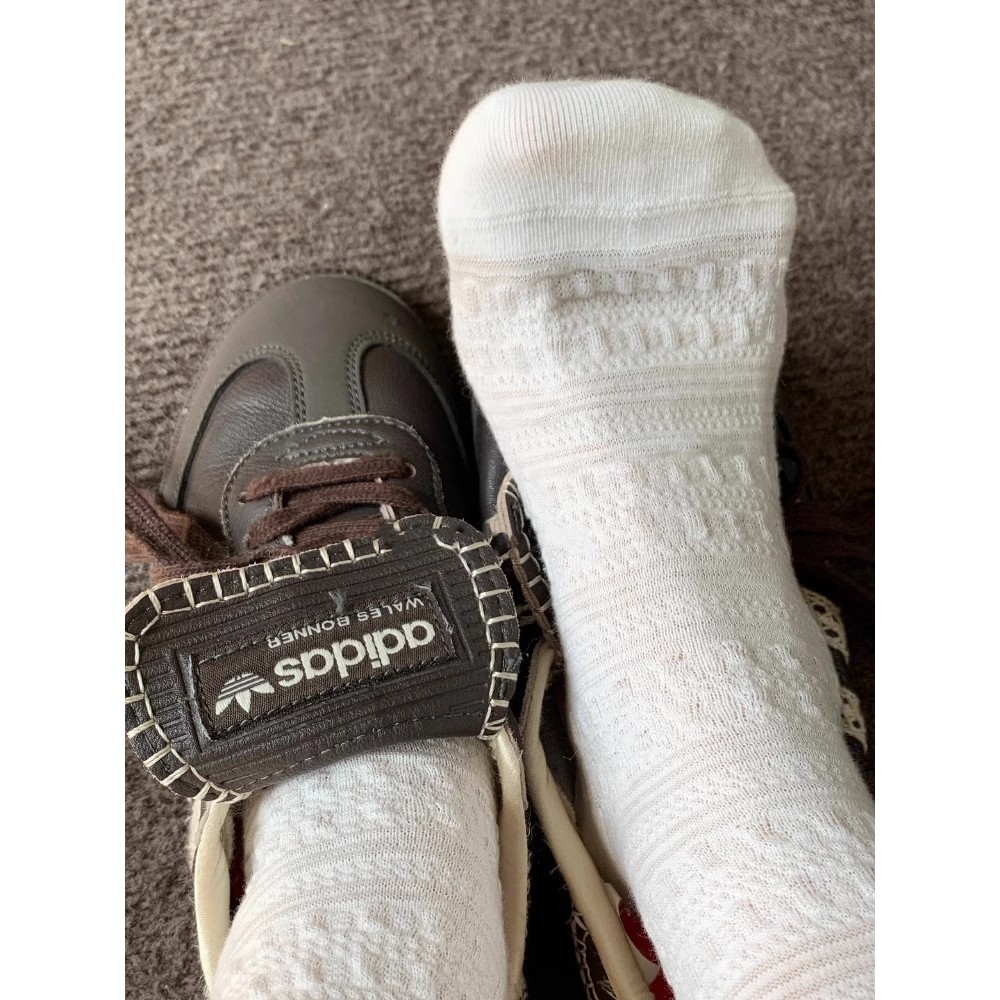 Ins Pink Lace Label ผ้าฝ้ายบางสีทึบจีบ Breathable Sweet Mid-Tube ถุงเท้าผู้หญิง - รูปที่ 3