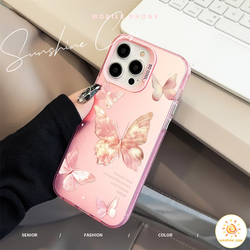 ส่งจากไทย เคสซัมซุง ลายผีเสื้อสีชมพู สวยงาม เคสสำหรับ รูปที่ 6