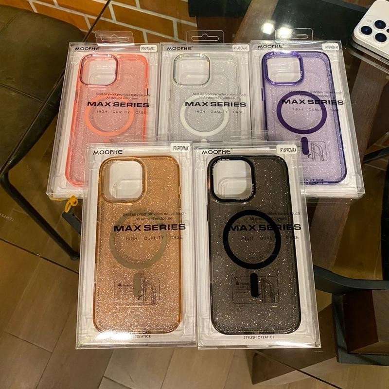 เคสกากเพชร เคส แม่เหล็ก ชาร์ได้ สำหรับ iPHONE 16e 15PROMAX 16Promax เคสไอโฟน13  11 12 13 14 15 16 Pro max เคสมือถือ