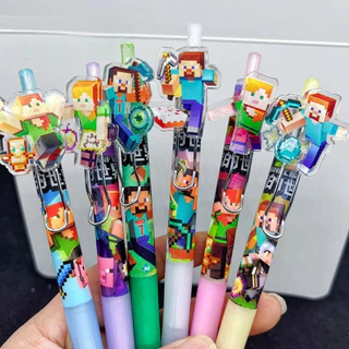 ปากกาลบได้ 6 ปากกาการ์ตูน มายคราฟ 0.5 ปากกานักเรียนสีน้ําเงินสีดํา
