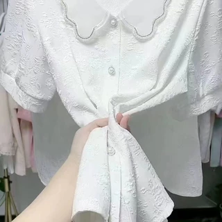 ใส่สํานักงานแฟชั่นเสื้อที่สง่างามผู้หญิงเสื้อเชิ้ตสีขาวสีชมพูผู้หญิงเสื้อผ้าอินเทรนด์ท็อปส์ท็อปส์เกาหลีสําหรับผู้หญิง