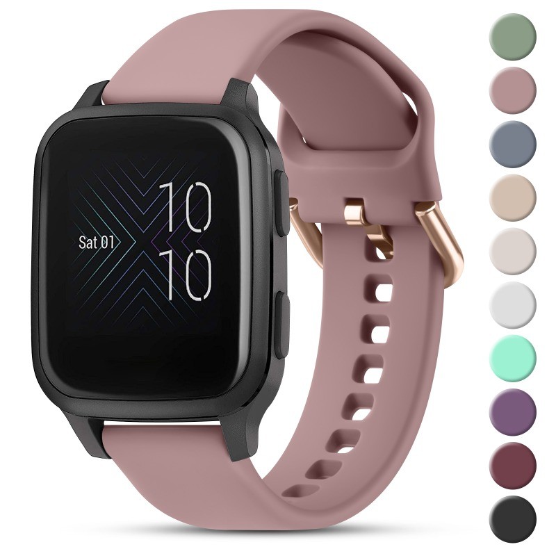 22 มม.20 มม.ซิลิโคนสําหรับผู้เบิกทาง Garmin 55 645 245 สายคล้องคอ/Venu Sq 2/Venu 2 Plus สําหรับ Fore