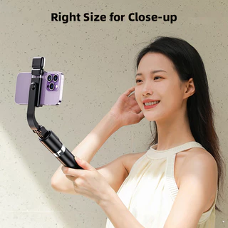GOOJODOQ ไม้เซลฟี่ 2-in-1 รีโมทคอนโทรลในตัว ความยาวแบบพับเก็บได้ ปรับมุมได้ เสถียรเป็นพิเศษ