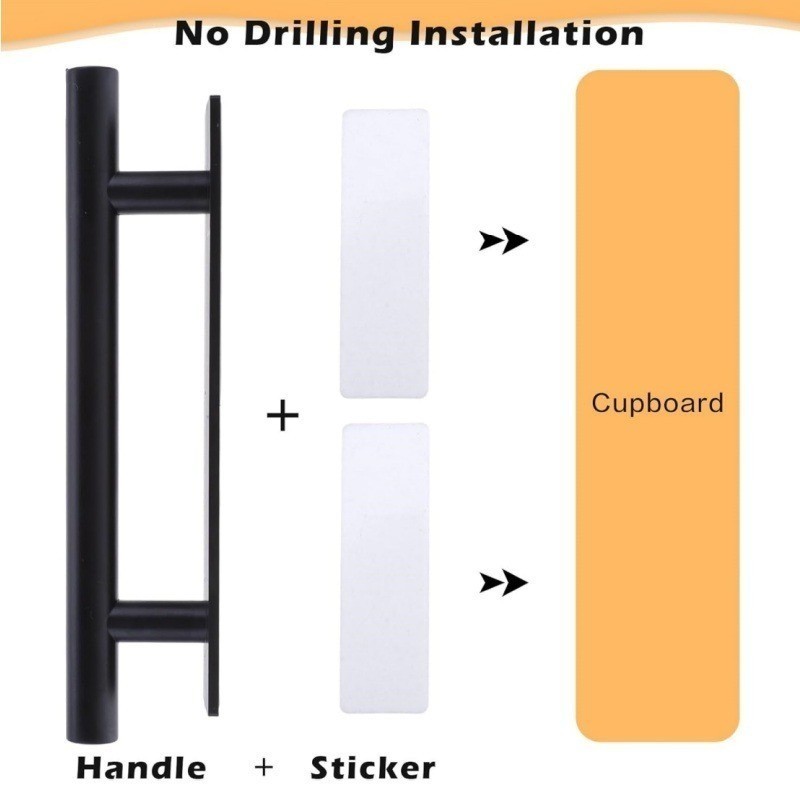 1/2/4 ชิ้น Strong Self-Adhesive เฟอร์นิเจอร์ประตู Handles - ตู้สไตล์โมเดิร์นลิ้นชักลูกบิด - ตู้เสื้อผ้าเสริมจับ - รูปที่ 5