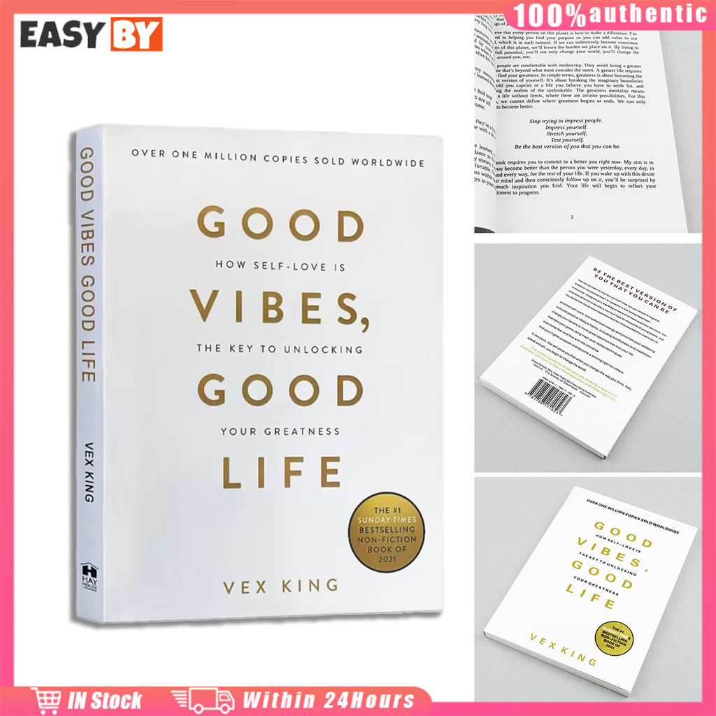 จัดส่งรวดเร็ว หนังสือภาษาอังกฤษgood vibes good life ิัby vex king หนังสือพัฒนาตนเอง
