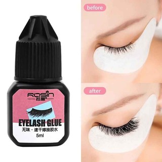 กาวต่อขนตา กาวติดขนตาปลอม กาวต่อขนตาแบบแห้งเร็ว กาวต่อขนตาถาวร 5ml. แห้งไว ไม่แสบตา อยู่นานถึง 45 วัน