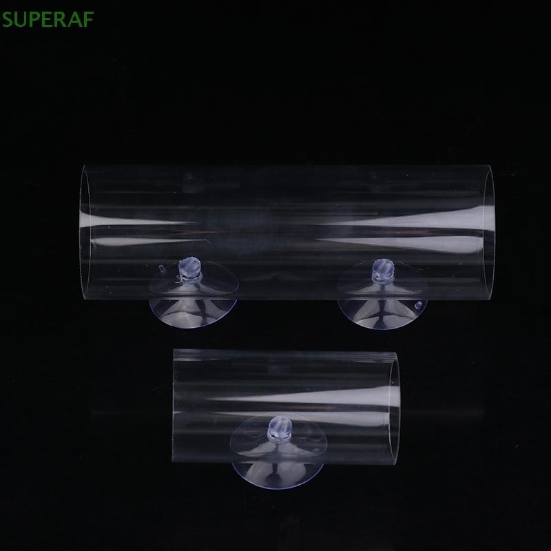 Superaf 1 ชิ้น Betta ปลาอะคริลิคหลอดอุโมงค์ Hollow ออกแบบตกแต่งตู้ปลาสําหรับปลาสังเกตดีกว่าปรับปรุง Bettas สุขภาพร้อน