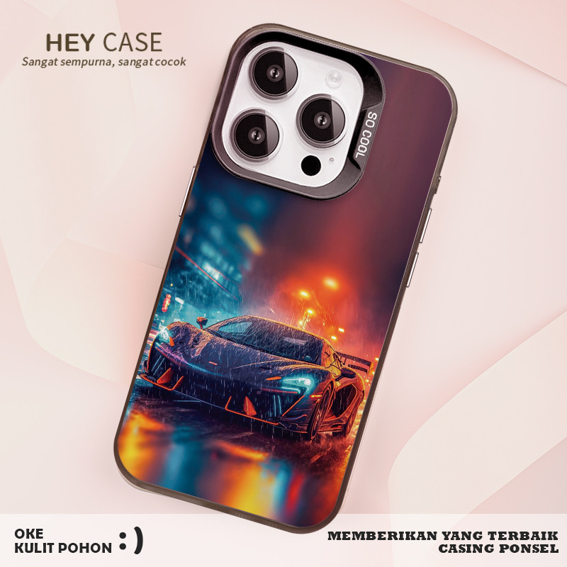 Rainy day sports car รูปแบบสําหรับ IPHONE 7 8 11 12 13 14 15 pro max plus XR XS