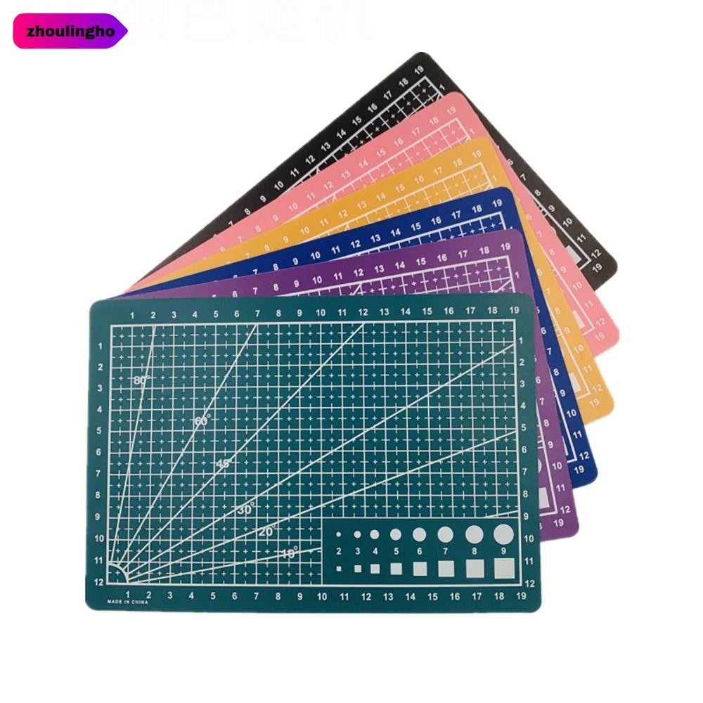 Zhoulingho เขียง, แกะสลักหนังหัตถกรรมเครื่องมือตัด, Double-side Patchwork เย็บ A3 A4 A5 PVC Workbench Pad บ้าน DIY