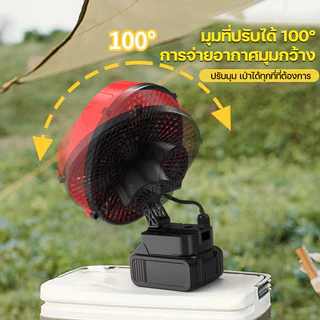 8นิ้ว พัดลมแบตเตอรี่ไร้สาย พัดลมพกพาชาร์จ สำหรับ แบตเตอรี่ Makita พัดลมแบตบล็อก