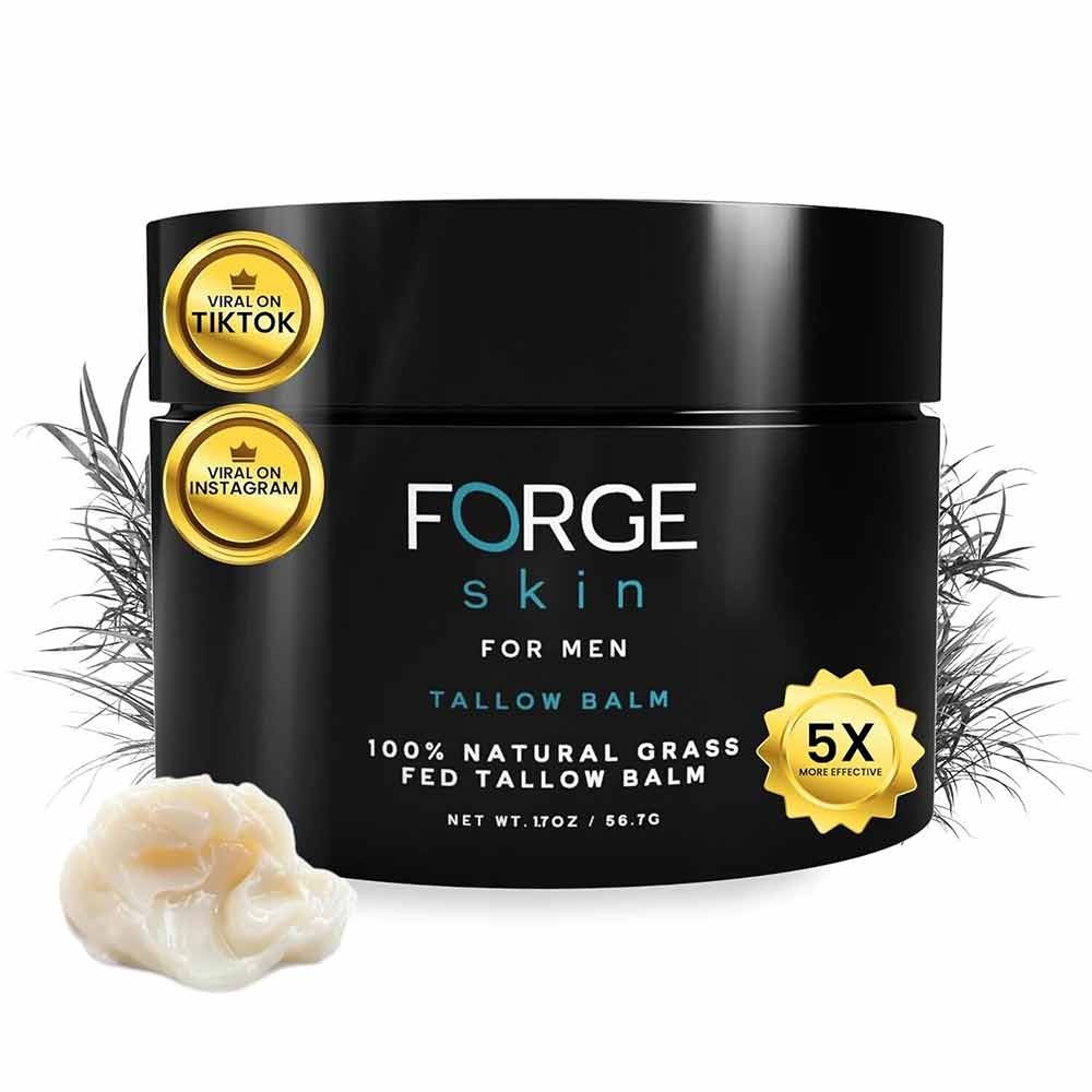 FORGE Beef Tallow Cream Moisturising Balm Tallow Balm Pure Beef Tallow Anti-Wrinkle Face Balm 50g