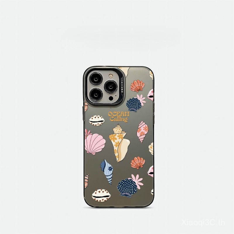 เคสโทรศัพท์ที่เข้ากันได้กับ iPhone 7 8 X XS XR XSmax 11 12 13 14 15 16 Pro max Plus เคสซิลิโคนกันกระแทกแบบชายหาด GNWB