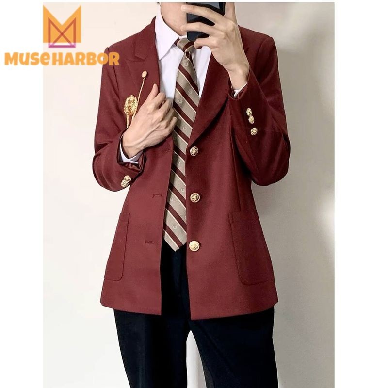 Muse Harbor New Mens DK Suit Set Uniform Jacket Japanese College Style Student Blazer