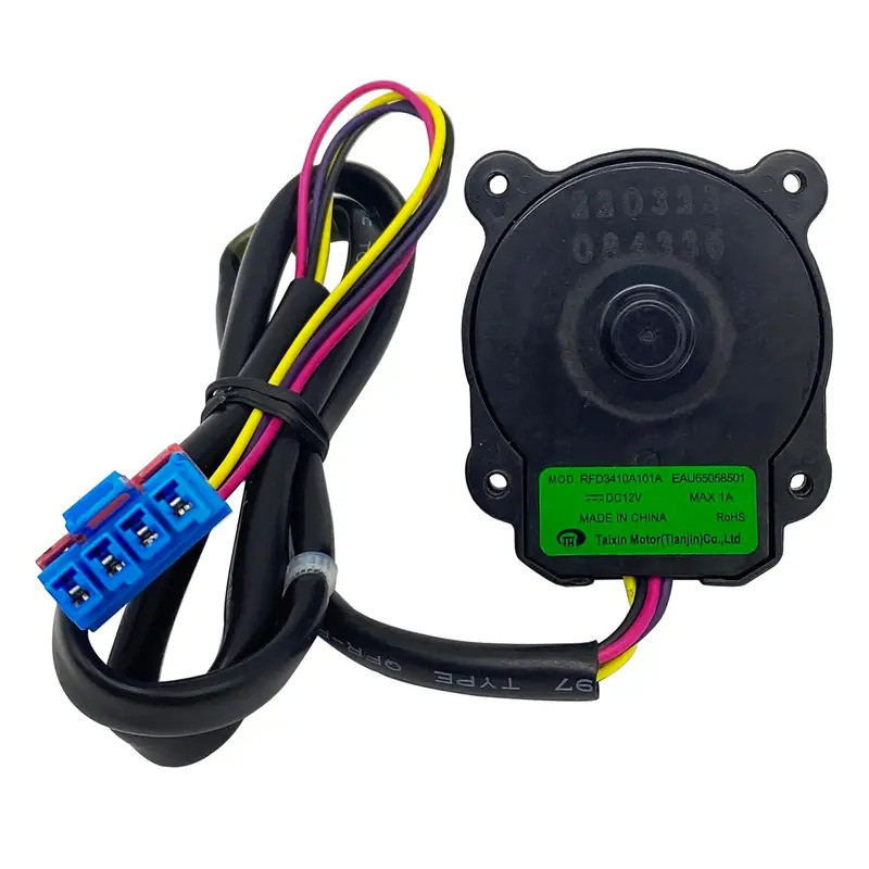 1 ชิ้น 12V DC พัดลมระบายความร้อนมอเตอร์ EAU65058501 สําหรับตู้เย็น LG MOD.RFD3410A101A DC12V ตู้เย็นมอเตอร์ชิ้นส่วนตู้แช่แข็ง