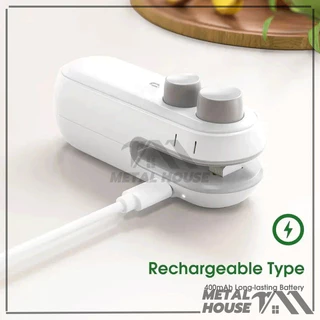 เครื่องซีลถุงพลาสติก เครื่องมือซีดถุง ซีลพลาสติก ชาร์จ USB เครื่องซีลขนาดเล็ก กันความชื้นและกันฝุ่น เก็บอาหารให้สด