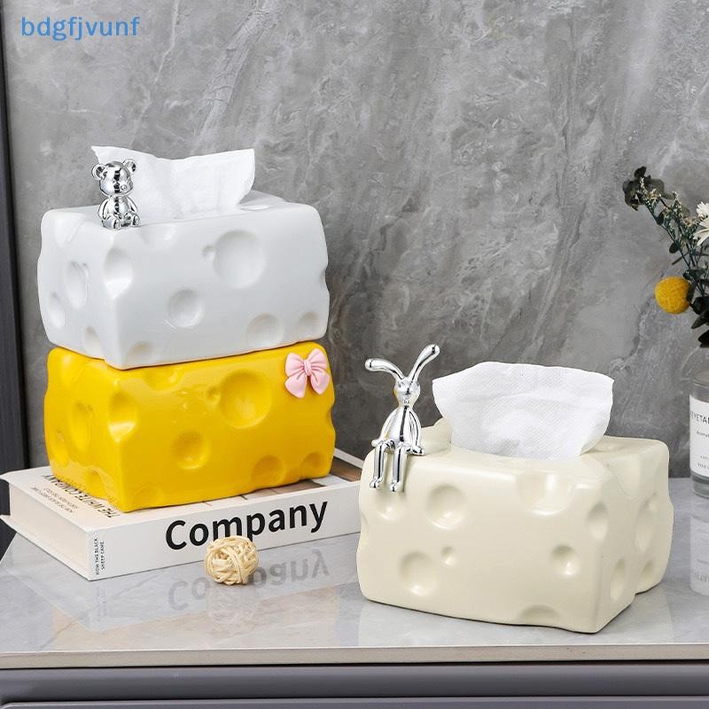 BDGF สร้างสรรค์ชีสกล่องกระดาษทิชชูผู้ถือพลาสติกที่เรียบง่ายเครื่องเป่ากล่องกระดาษทิชชูผ้าเช็ดปากกระดาษชําระกล่องเก็บกล่องกระดาษทิชชูที่ใส่ทิชช ไทย