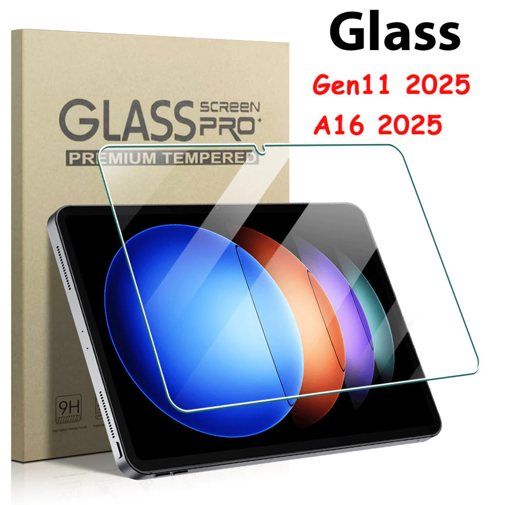ฟิล์มกระจกใสนิรภัย สำหรับ ไอแพด iPad Gen11 A16 Air16 Air 7/6/5/4/3/2/1, Gen 11/10/9/8/7/6/5 Mini 7/6/5/4, Pro 2021-2024