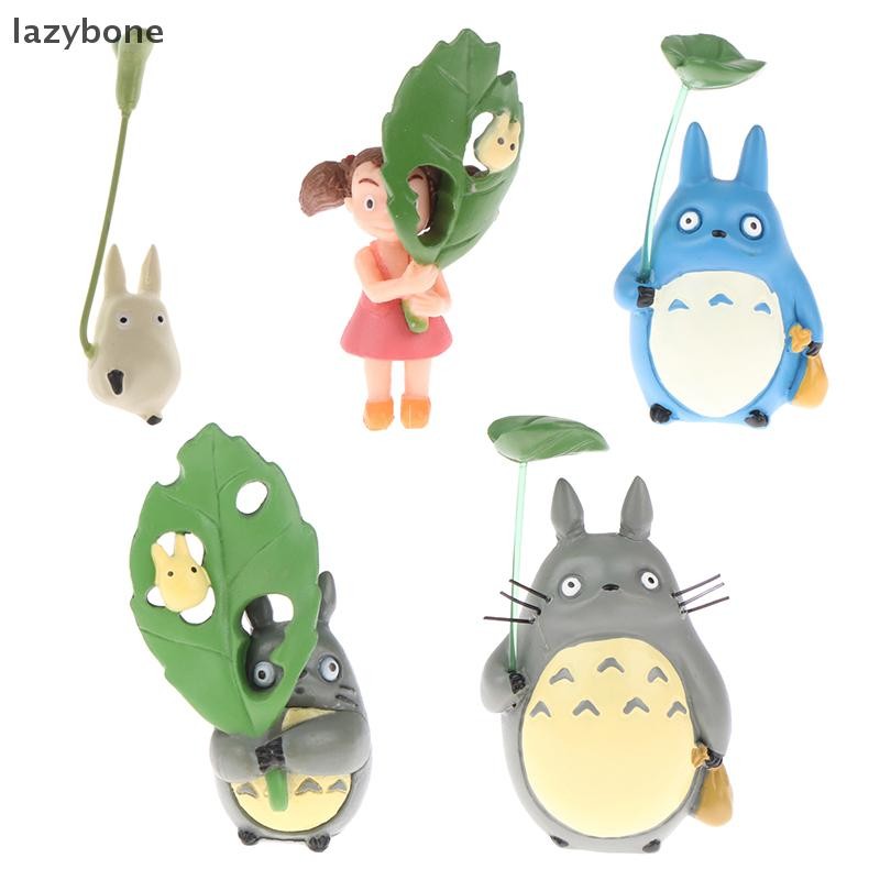 {LZ} 1 ชิ้น Totoro ตัวเลขรุ่น Totoro Girl พร้อม Leaf Model Studio Ghibli Miyazaki เพื่อนบ้านของฉัน T