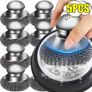 สแตนเลส Scourer แปรงสนิมหม้อ Scrubber, Heavy-Duty แปรงทําควา…