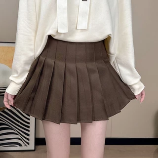 ลดล้างสต็อก [W0005] กระโปรงเทนนิส ไซส์ XS-3XL มีให้เลือกหลายสี มีซับใน เอวสูง ทรงพลีท จีบทวิต Skirt